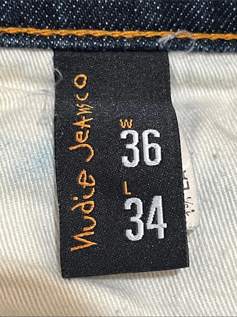 Nudie Jeans Grim Tim Dry Navy Organic Stretch Denim Jeans - Picture 8 of 10